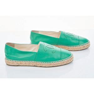 chanel espadrilles green